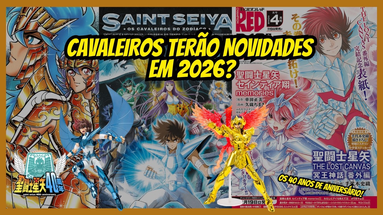 CAVALEIROS DO ZODÍACO em 2026: Todas as novidades e o que vem por aí
