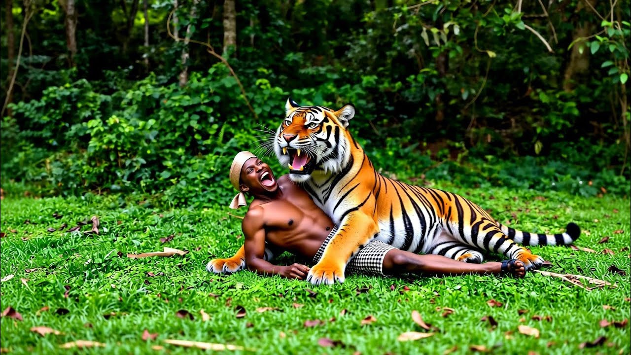 &ldquo;Tiger Attack Caught on Camera | Man&rsquo;s Shocking Close Call&rdquo;