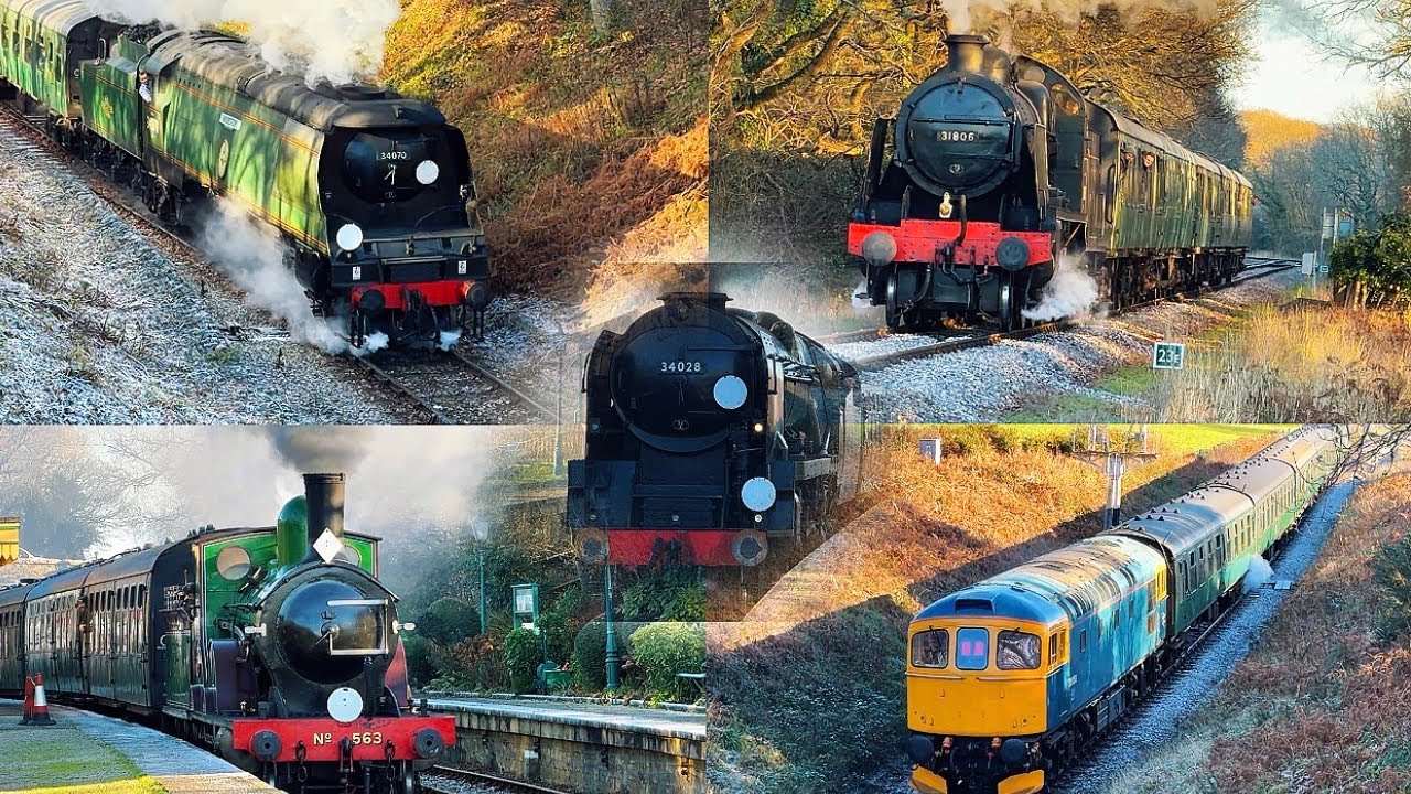 The Swanage Railway Winter Warm Up Gala 2026 Power & Beauty In The Cold 3/1/26