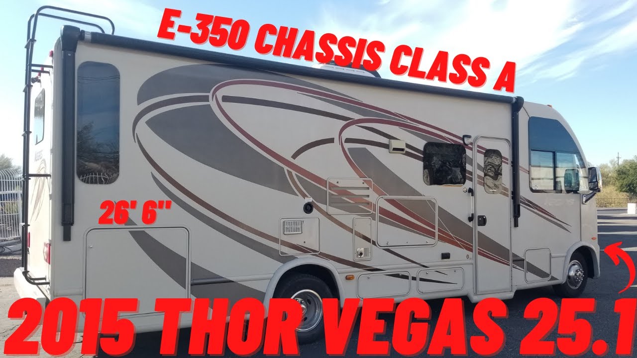E-350 Chassis Class A??? 2015 Thor Vegas 25.1 Video Walkthrough! 26' 6" Total Length! SOLD!