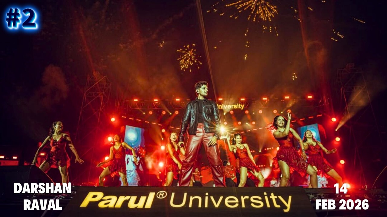 Darshan Raval New Song Saathiya Live | Parul University 14 Feb 2026 💘