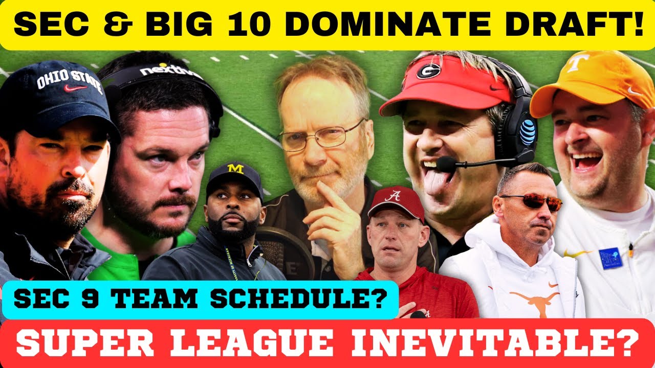 SEC & BIG 10 DOMINATE NFL DRAFT, TENNESSEE FOOTBALL, COLLEGE FOOTBALL, SEC FOOTBALL, VOLS FOOTBALL