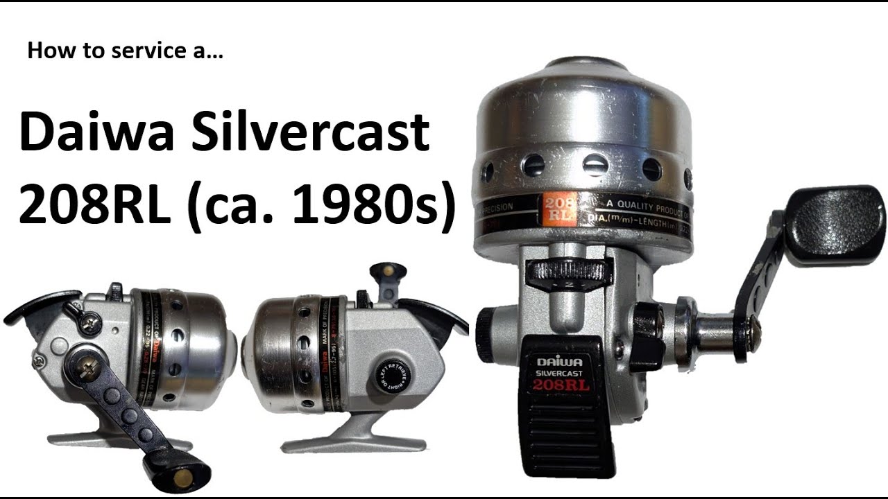 Daiwa Silvercast 208RL (ca. 1980s) Vintage Spincast Fishing Reel Service Video