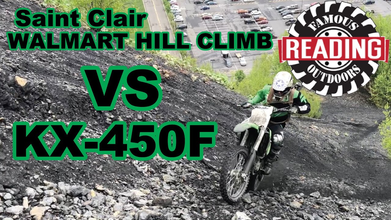 St. Clair Walmart Hill Climb VS KX-450F!! FAMOUS READING OUTDOORS