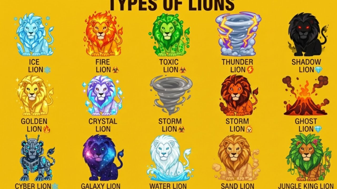 Most Dangerous Lion Types Ever Created 😱 | Mythical Lions