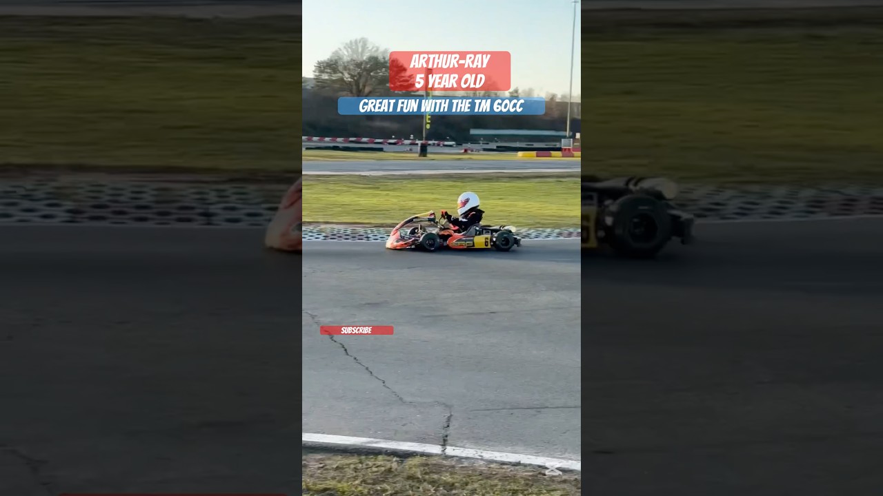 5 year old! 🤩 First run with the TM 60cc 🔥 #karting #5yearsold #flying