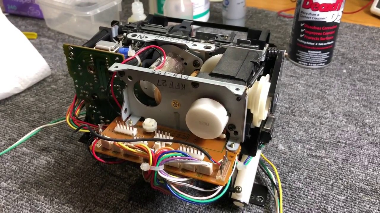 Обслуживание главного механизма кассетной деки Pioneer CT-A9X с тремя головками