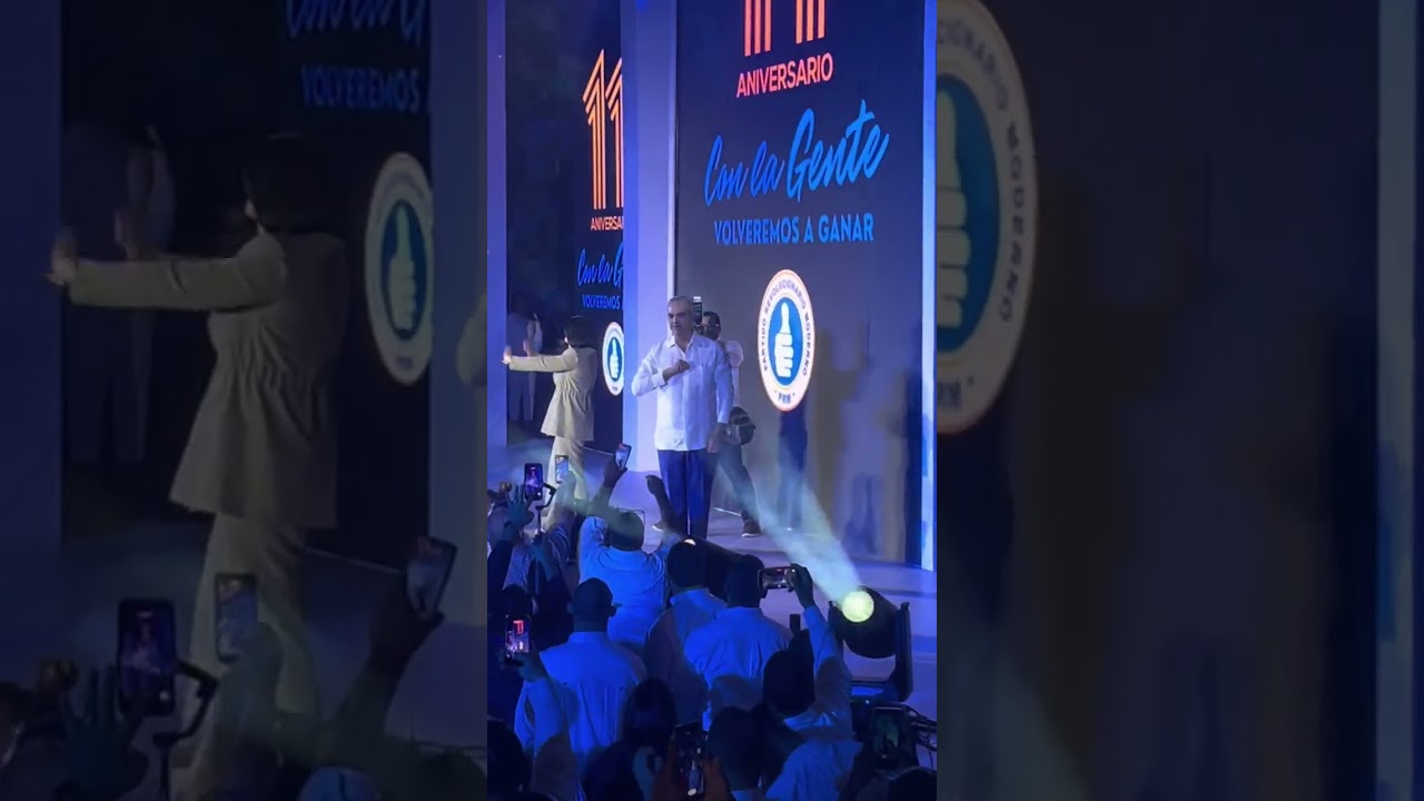 11 aniversario de PRM  con el presidente Luis abonar #information  #luisabinader #video 