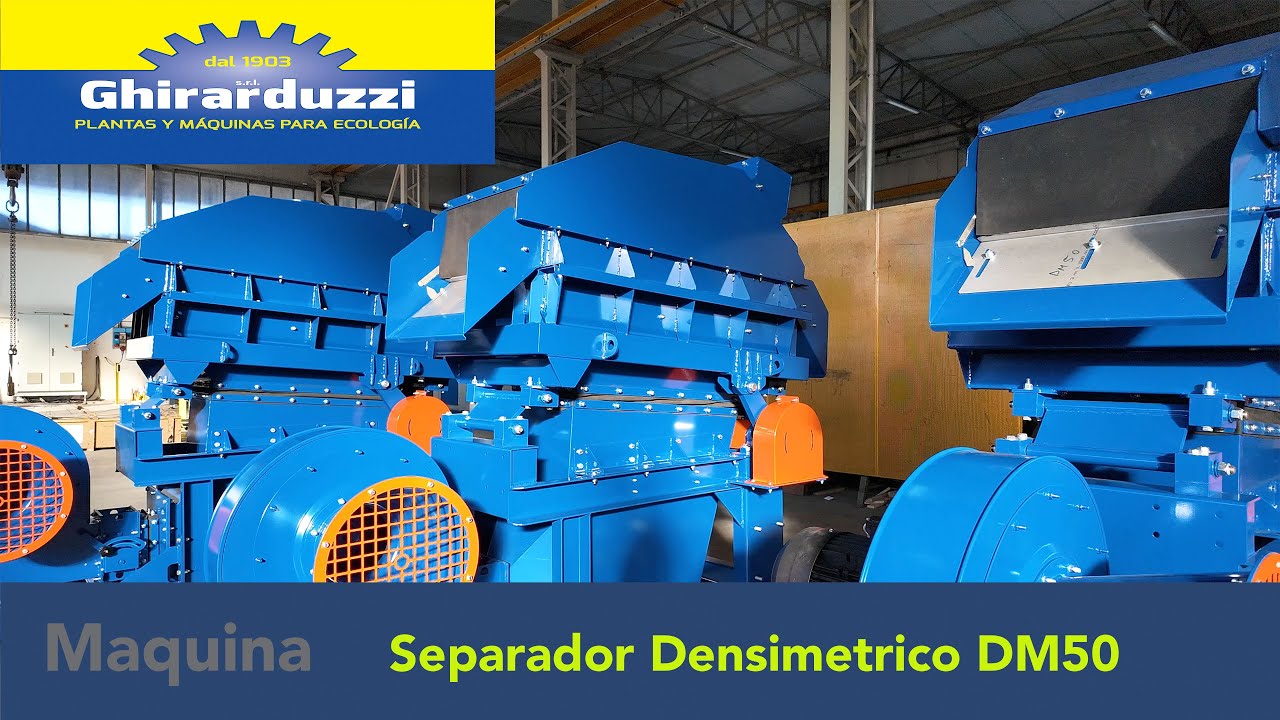 Separadores densimétricos DM50 - GHIRARDUZZI SRL