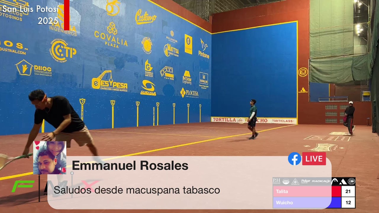 Abierto de Frontenis  Deportivo Potosino 2025 Talita VS Wuicho