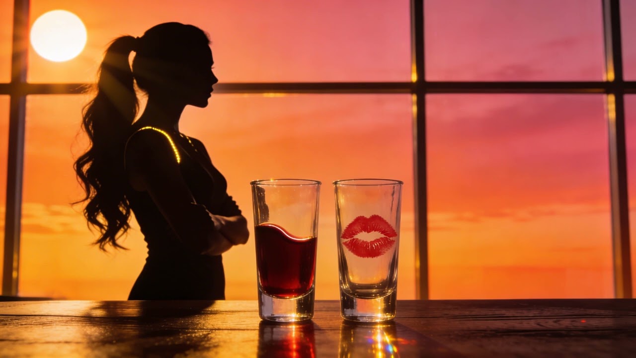 🌅 Drifting Like Smoke in the Dark | Silhouette & Lipstick Glow