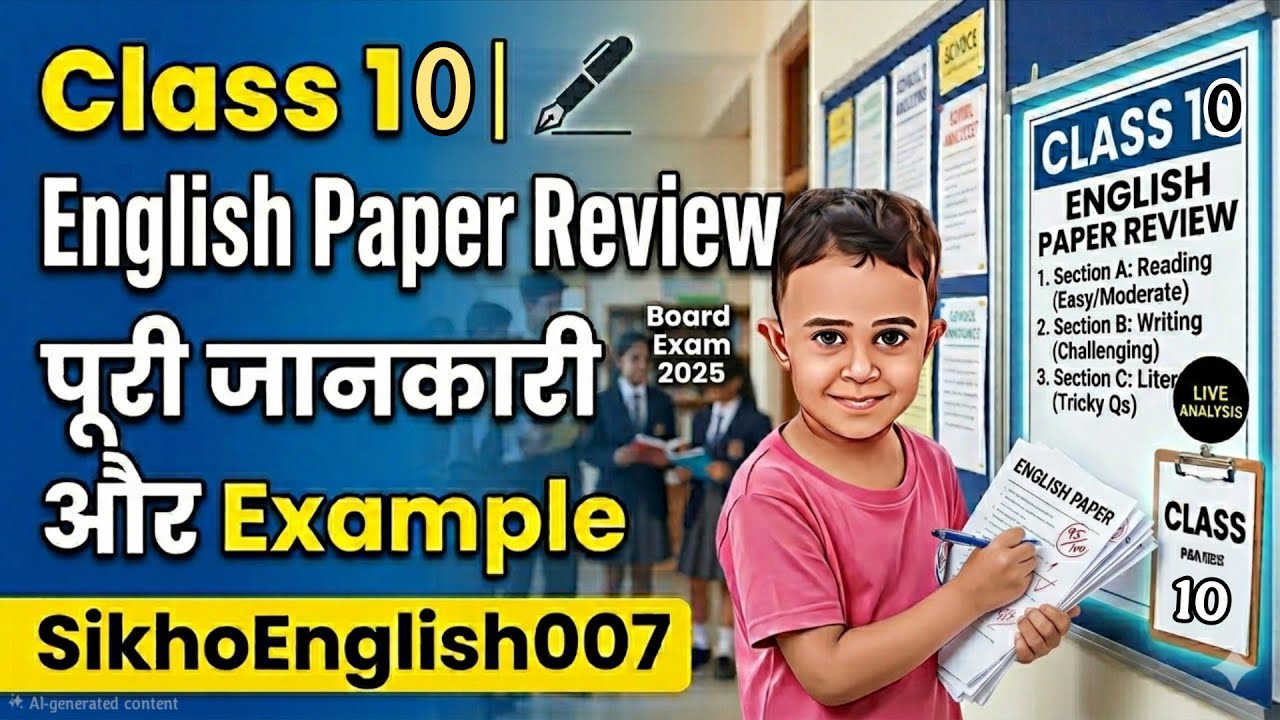  Class 10 English Paper Analysis2026|Paper's Review & Solutions of class10 English class 10 ka paper