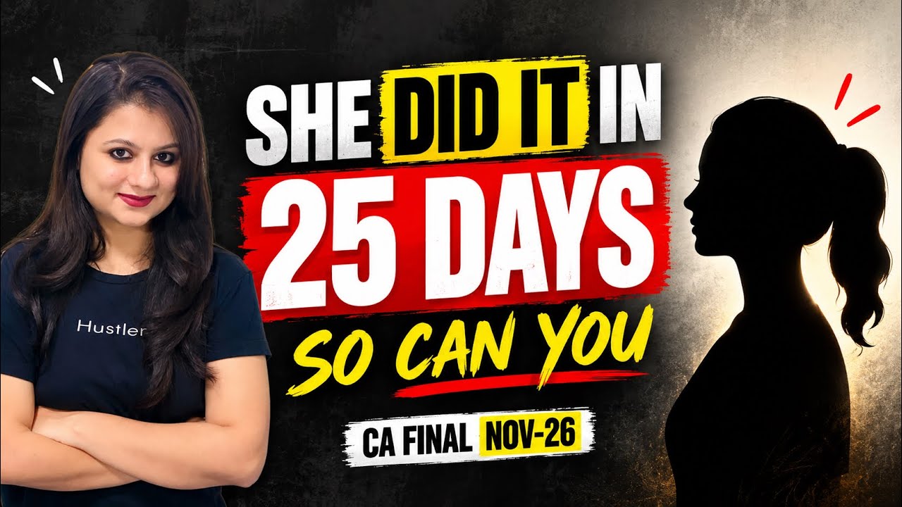 Just Copy Her and Clear CA Final ICAI exams in last 25 days | 7 Tried & Tested Tips    #Nov26CAFinal
