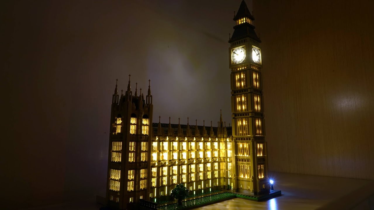Lego 10253 Big Ben LED installed Demo