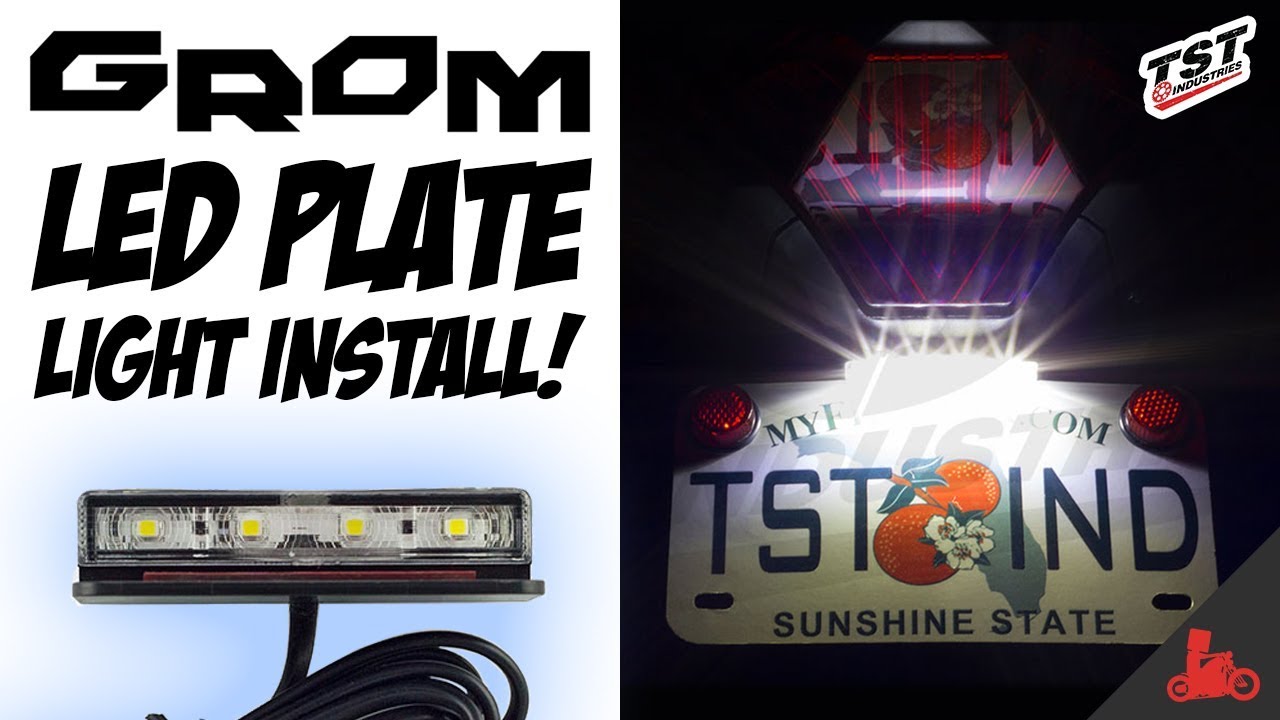 How To: LED License Plate Light (Honda Grom)