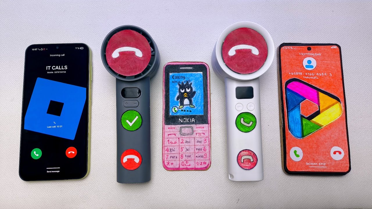 Galaxy a15 vs Fan Phone vs Nokia vs Fan Phone vs Galaxy S26U incoming call