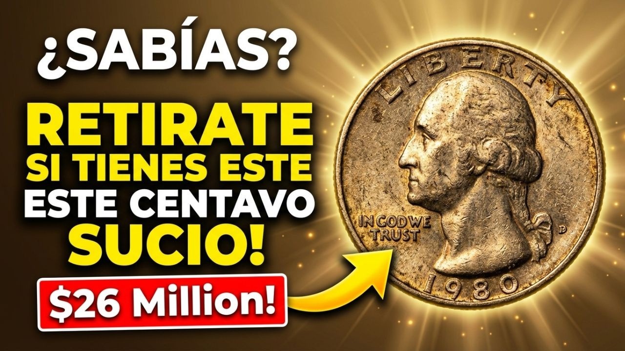 Quarter Dollar 1980 Washington: La Moneda de EE.UU. que Podría Valer $26 Millones