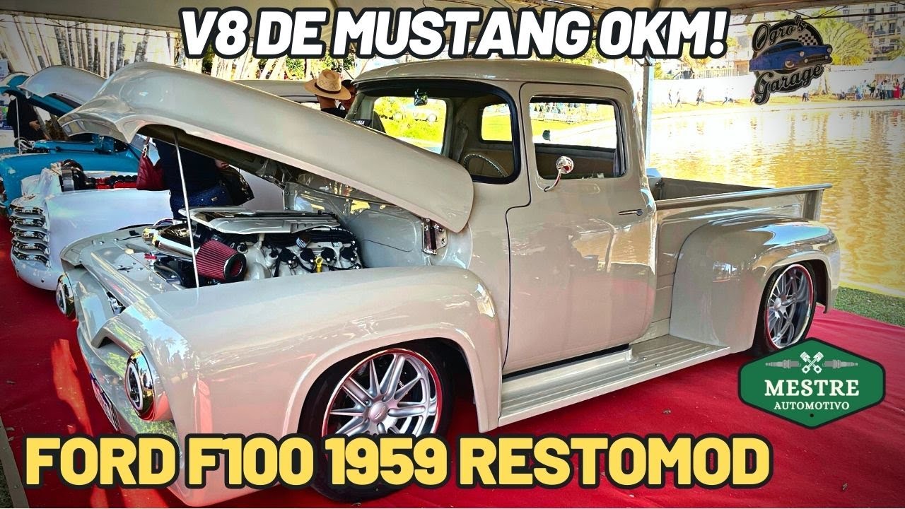 FORD F100 1959 RESTOMOD com V8 COYOTE de MUSTANG da OGRO'S GARAGE! - 8º EBAA 2023 ÁGUAS DE LINDOIA