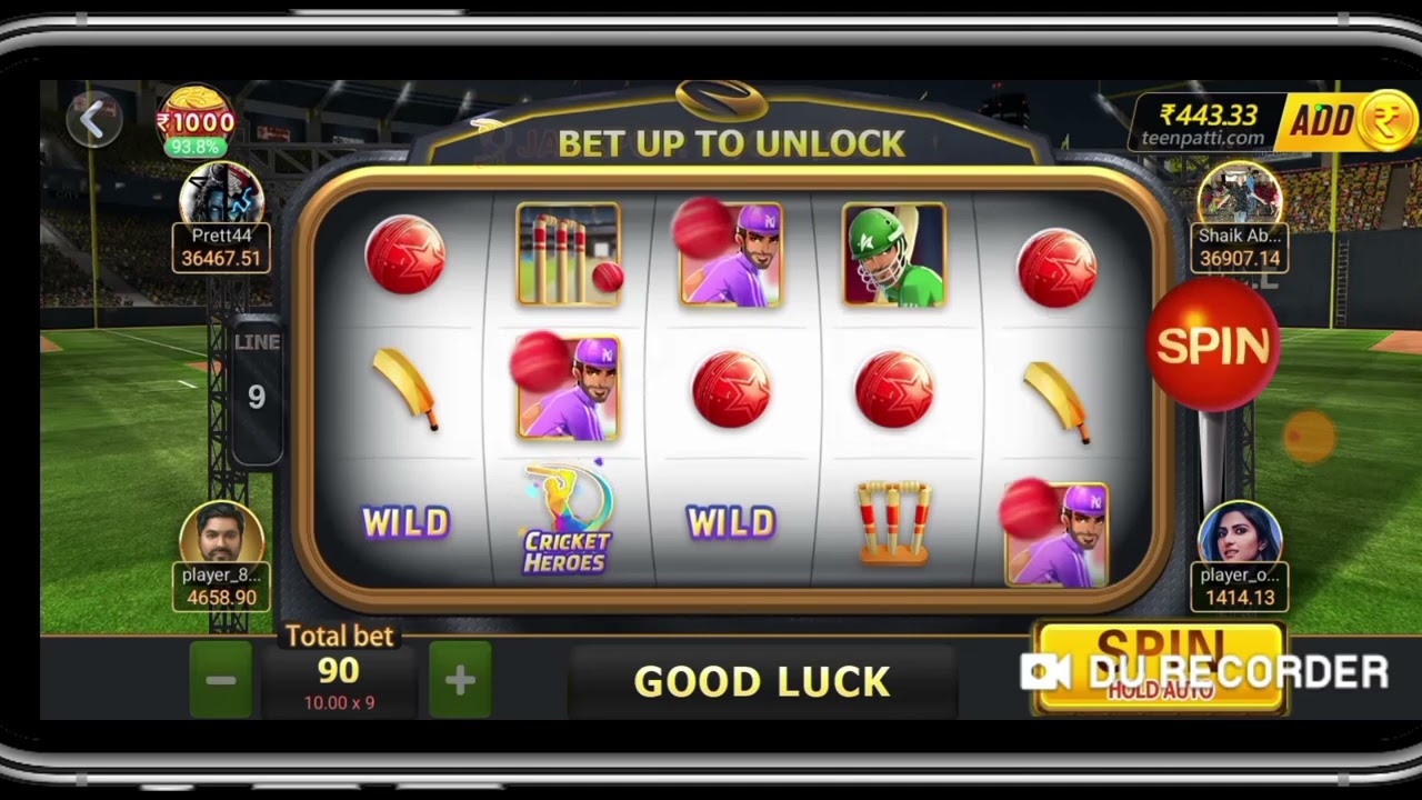 New Cricket Heroes Game,Cricket Heroes Slots Wining trick, Teenpatti Master App,5 Free Sipns,