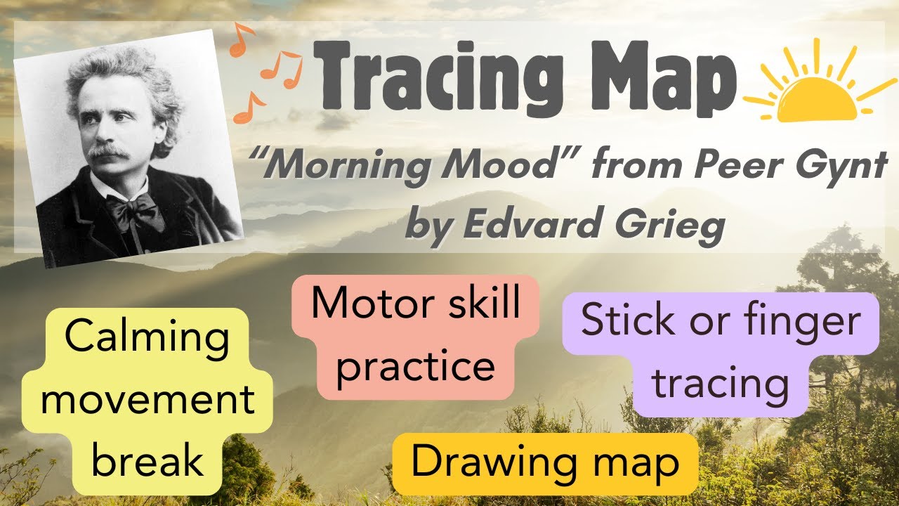 Musical Tracing Map - Grieg Morning Mood - Calming Movement Activity For Classroom
