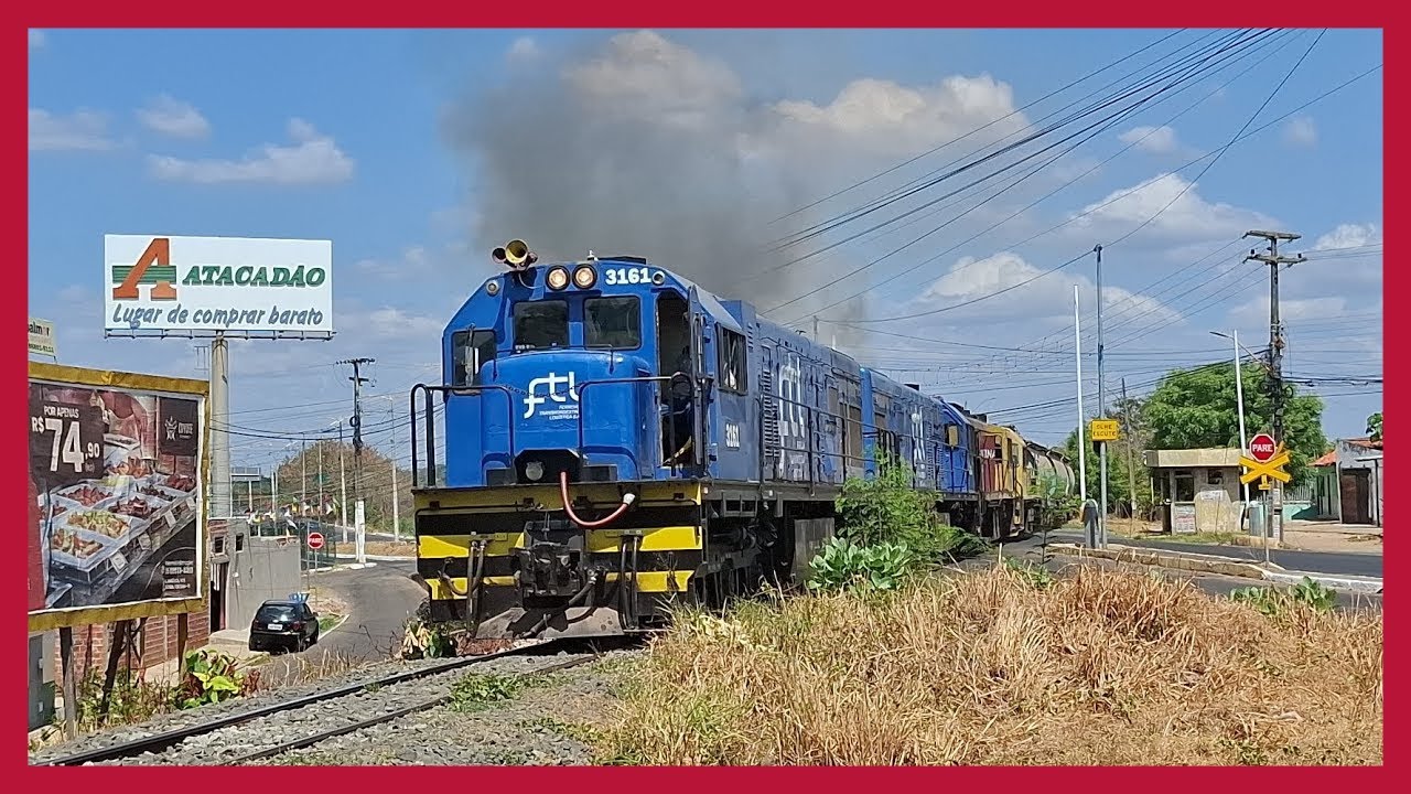 Trem da FTL com 70 vagões.