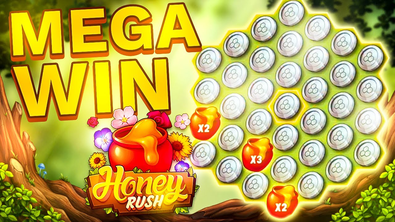 I got a full screen on Honey Rush! Mega win!