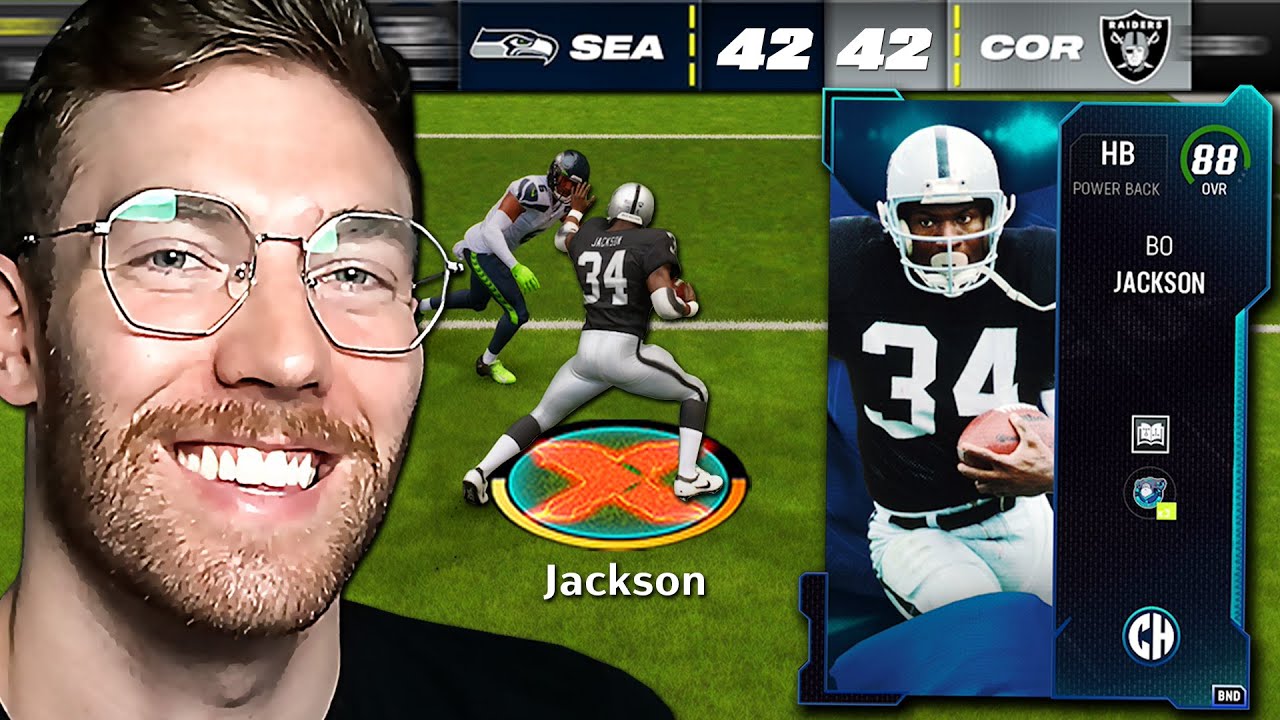Using 88 Overall Bo Jackson! Best RB In Madden 24...
