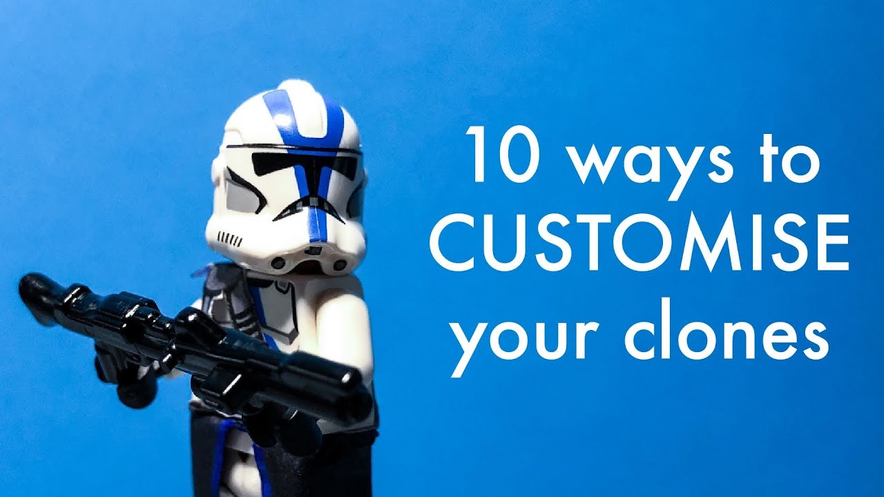10 ways to CUSTOMISE your clones! Custom Lego Star Wars clones tutorial