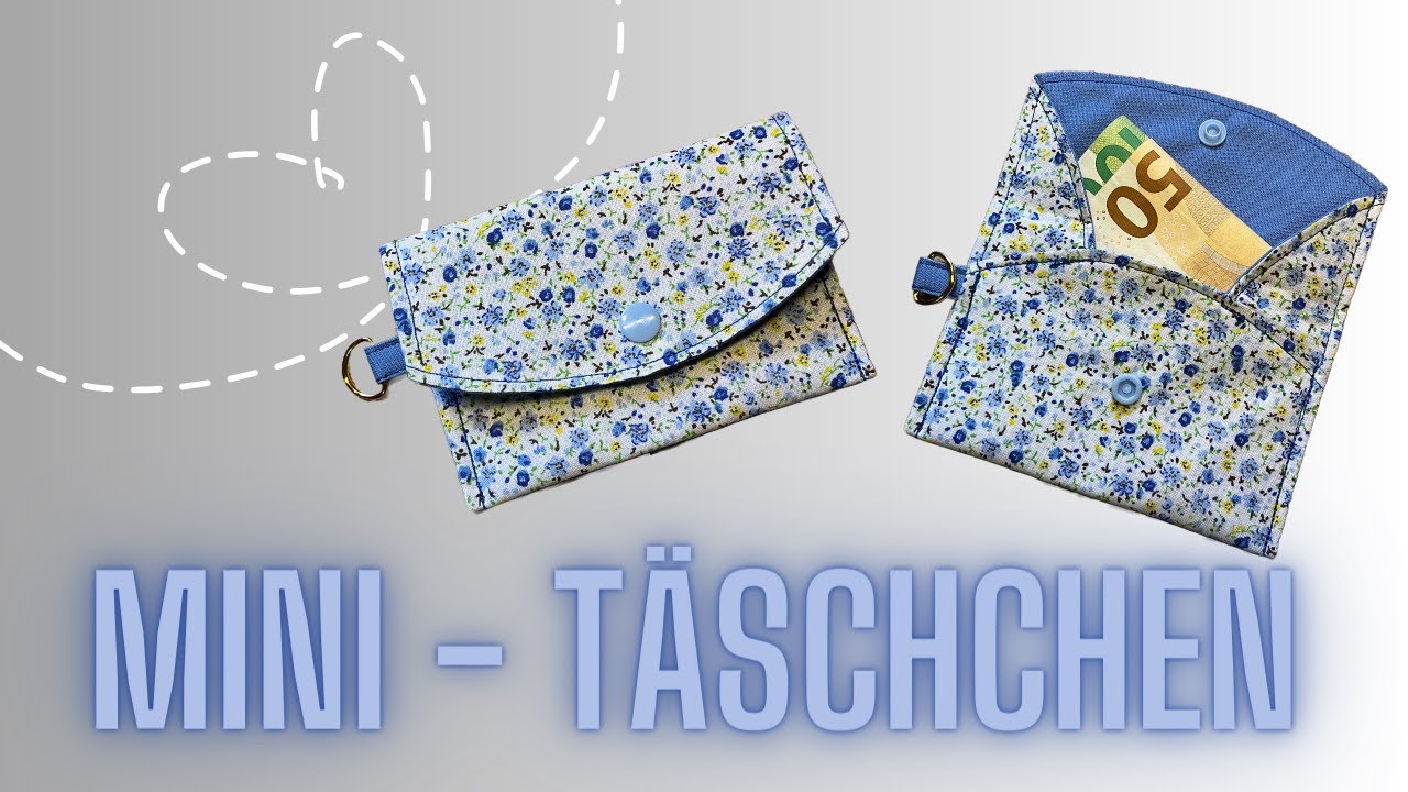 Aus einem Kreis ein Mini - Täschchen nähen