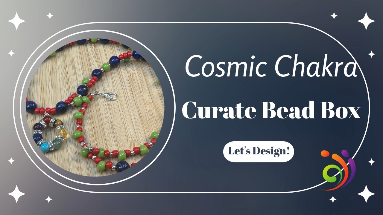 Набор бусин Curated Bead Box, январь 2026 года, &laquo;Космическая чакра&raquo;!