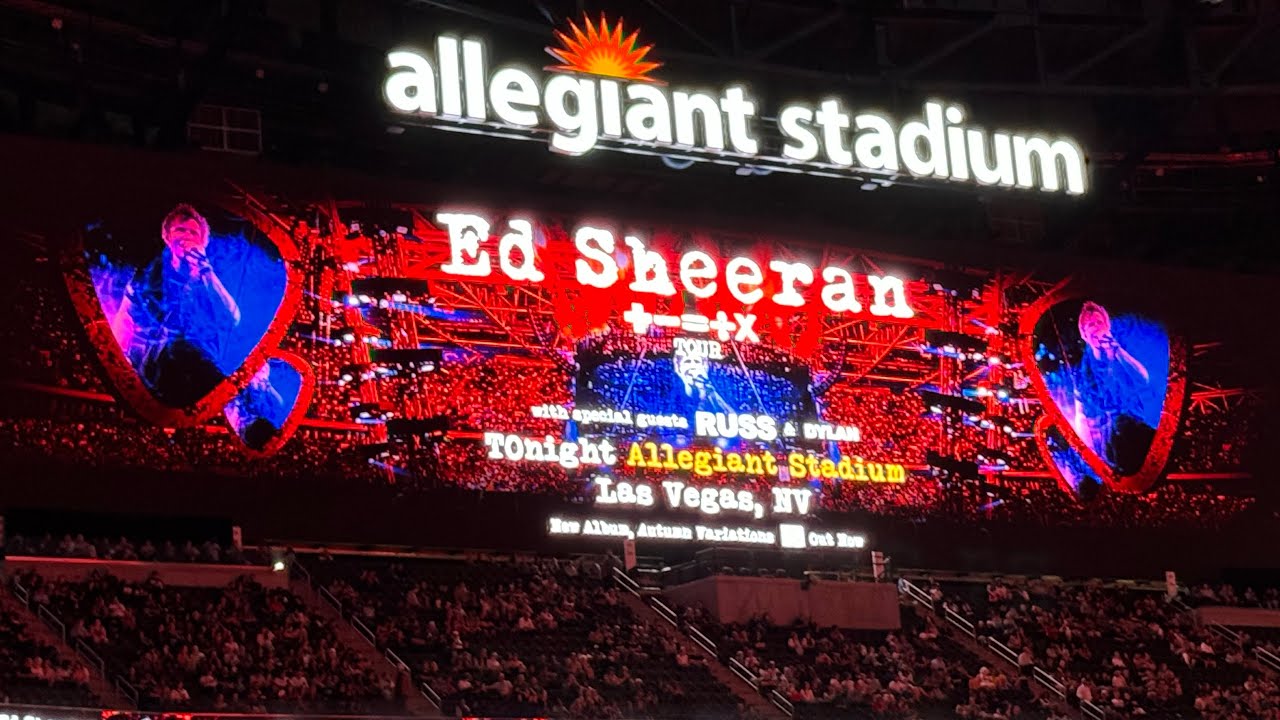 Ed Sheeran - Show Highlights -  Allegiant Stadium - Las Vegas, NV - 10/28/2023