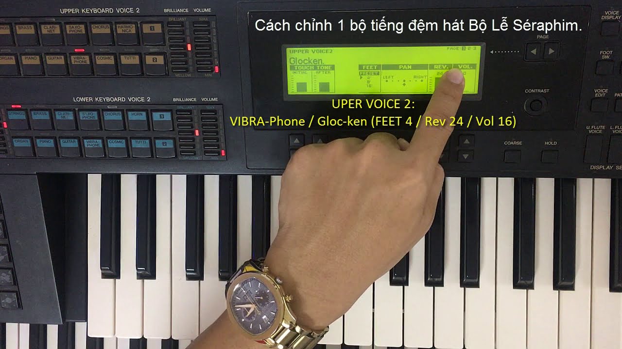 Hướng Dẫn cách chỉnh bộ tiếng trên đàn Electone đệm hát Thánh Ca
