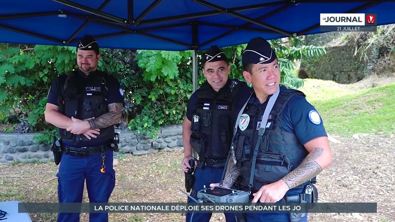 La police nationale déploie ses drones à Paofai et Pirae pendant les JO