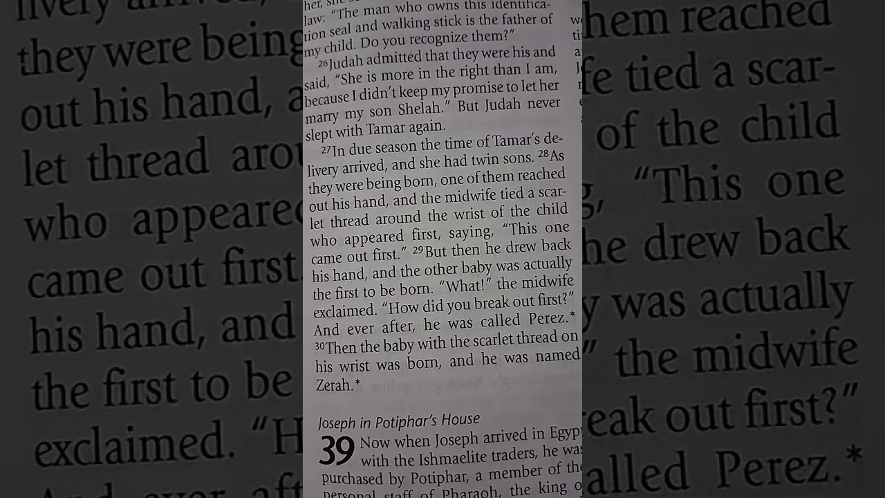 Genesis 38 & 39 