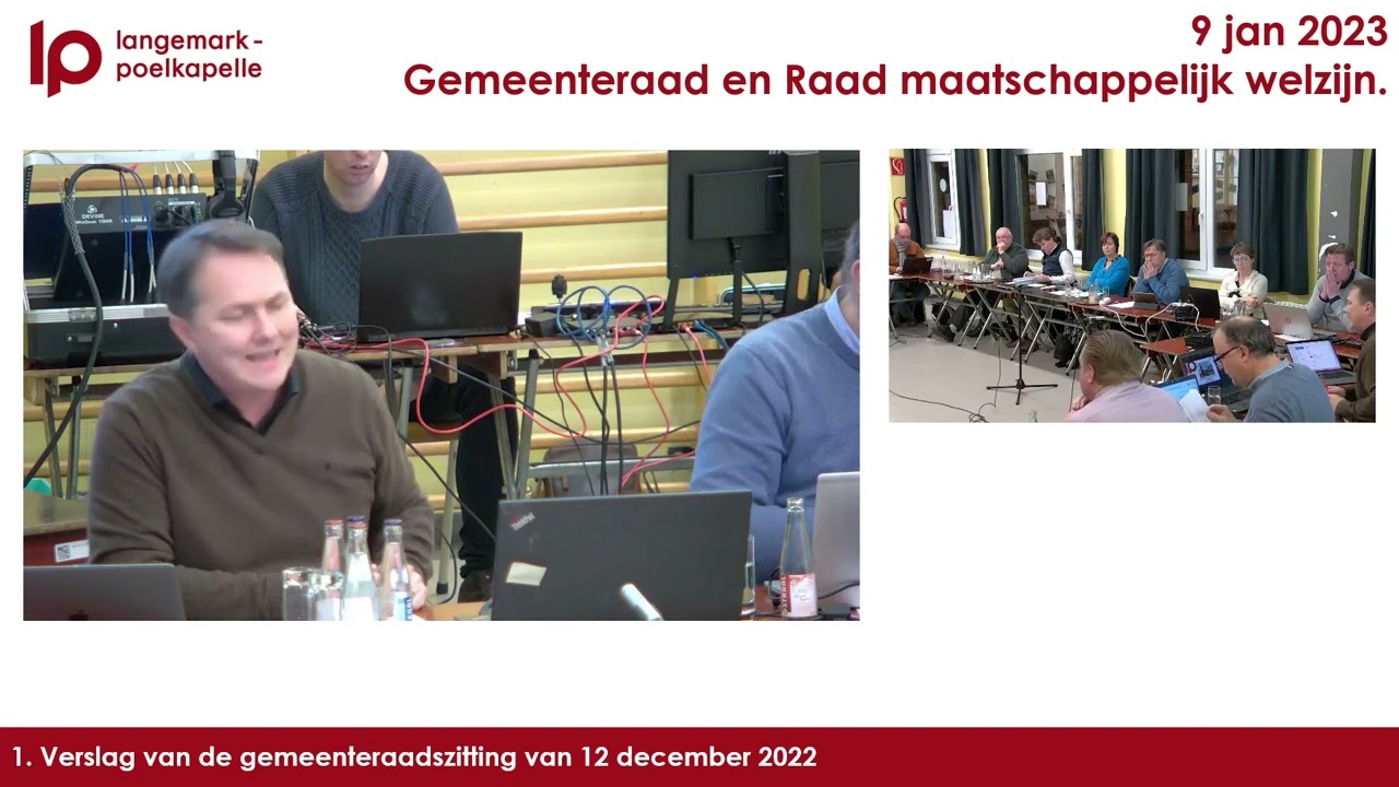 Gemeenteraad & Raad voor maatschappelijk welzijn 9 januari 2023