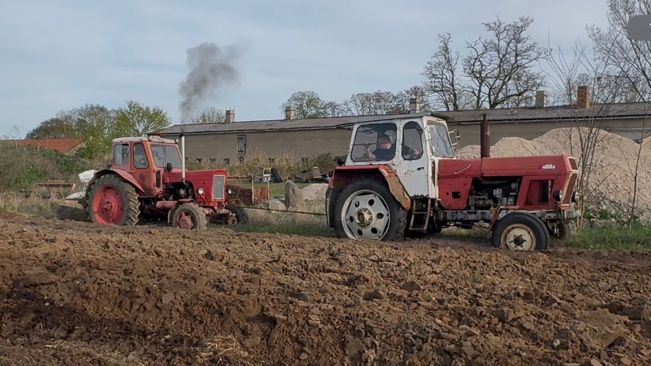 Acker vorbereiten für Kartoffeln | RS09 Mist fahren & MTS 52 pflügen (mit Festfahren!)