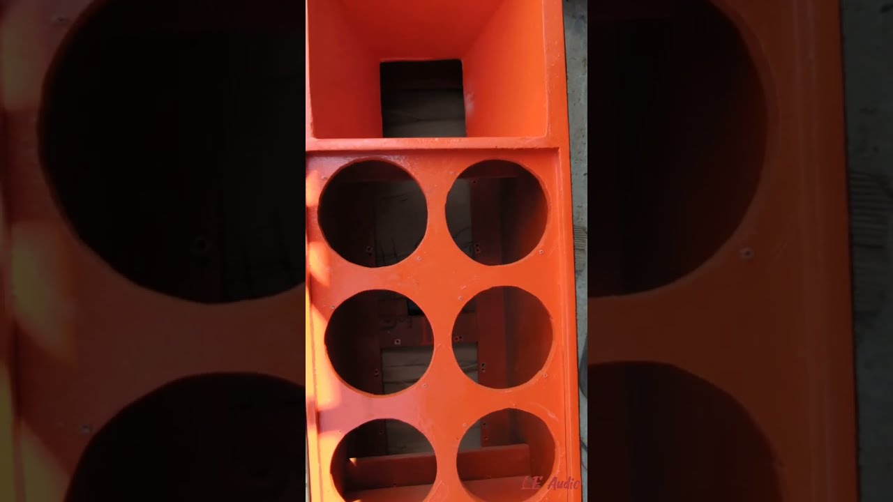 LE CABINETS 6HF TOP LODING FEETING #djlinear #dj  #pressure mid speakerhorn  pressure mid hf 400w