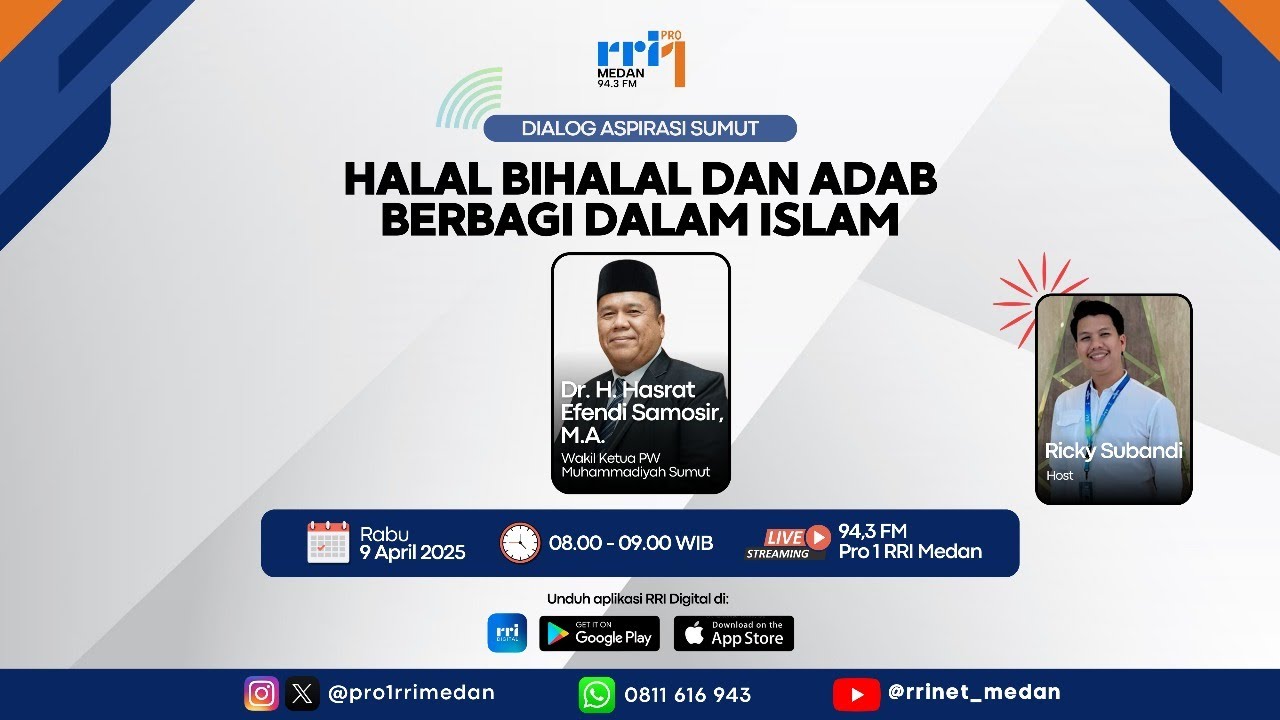DIALOG ASPIRASI SUMUT : HALAL BIHALAL DAN ADAB BERBAGI DALAM ISLAM
