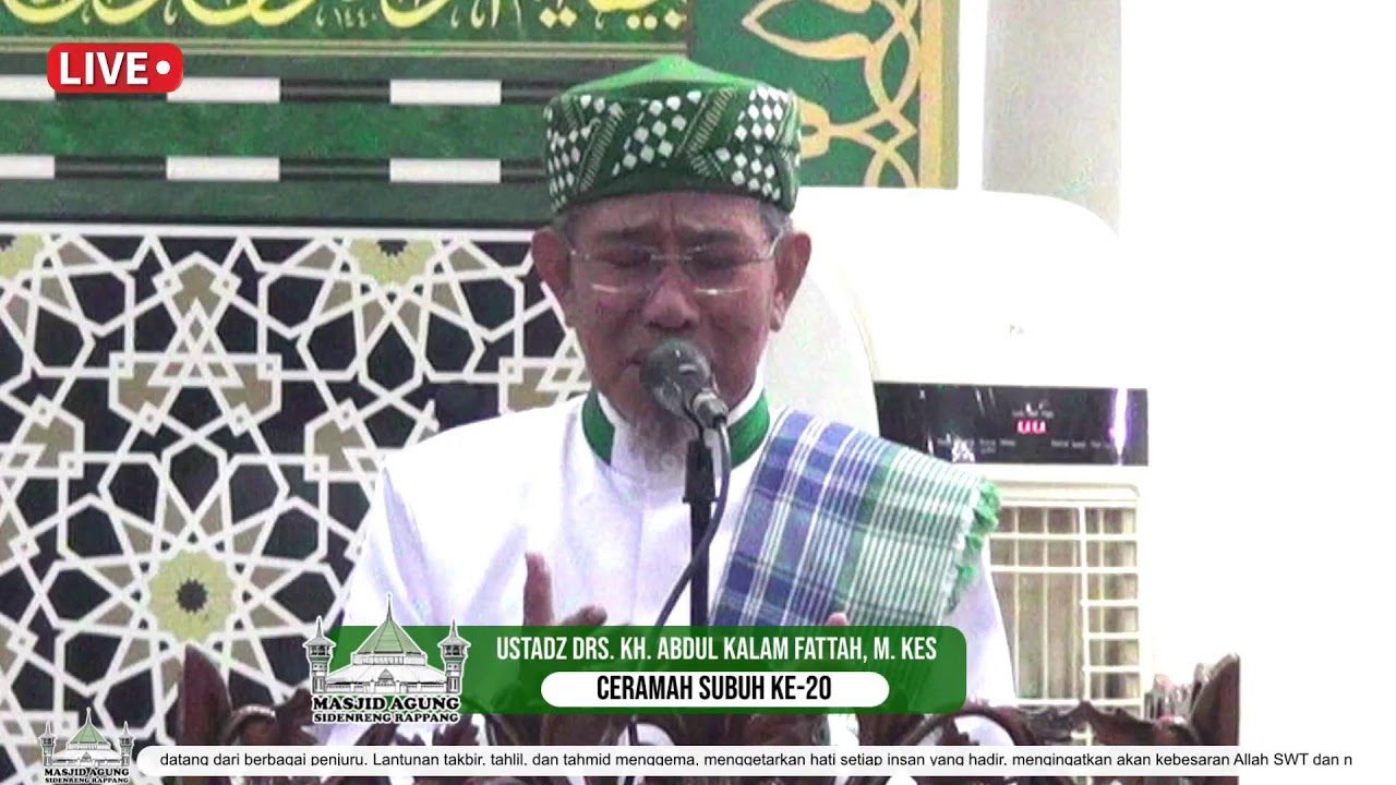 Live Streaming Masjid Agung Sidenreng Rappang