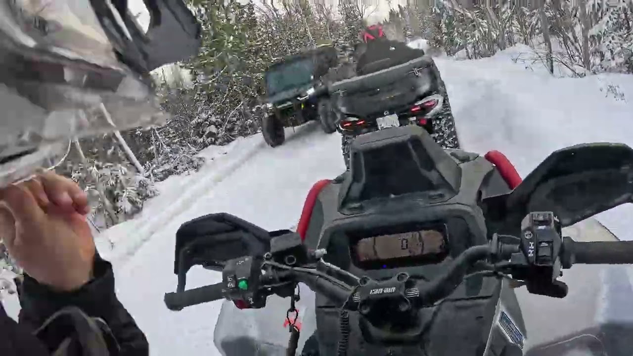 Quick ride to Currie Shelter   ATV Winter Riding