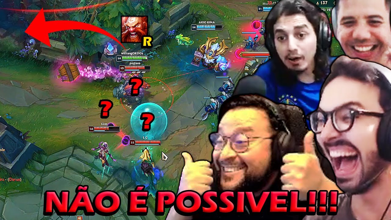 MYLON E KENNZY NÃO ACREDITAM NA PLAY INSANA QUE GORDOX FEZ (League of Legends)