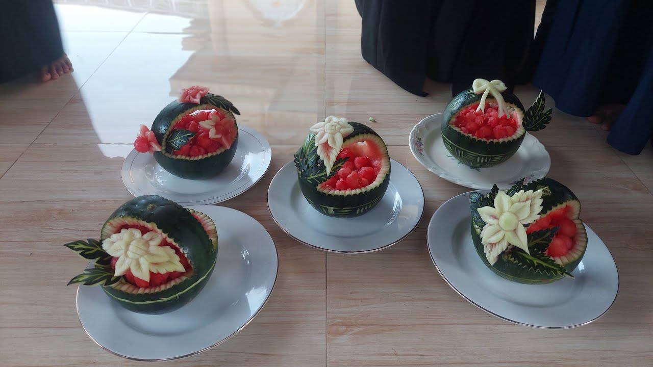 Cara Gampang Membuat Ukiran Semangka Bentuk Keranjang