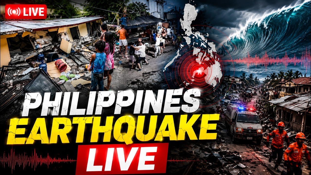 Philippines Earthquake LIVE | 7.8 Magnitude Quake Hits Mindanao | Tsunami Warning Issued