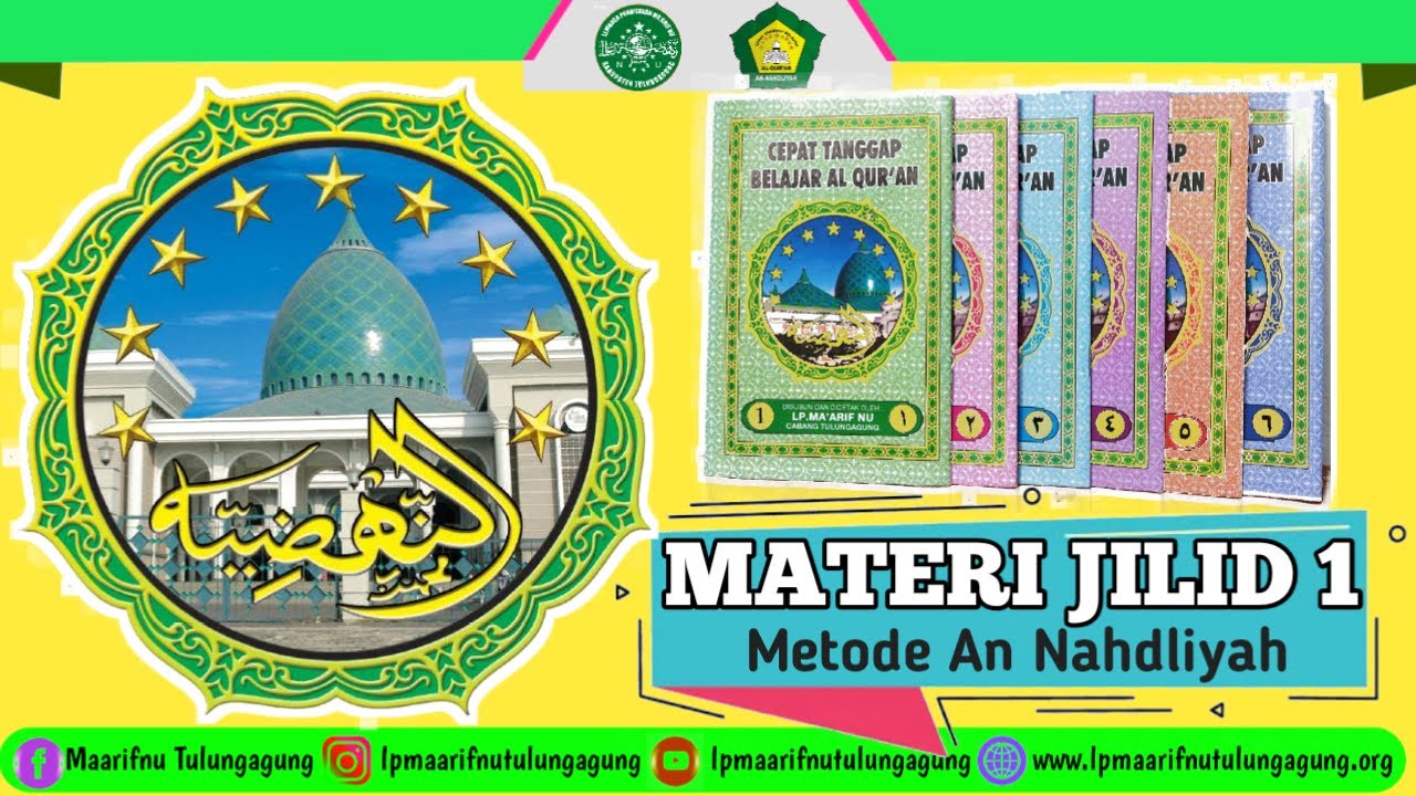 Pembelajaran Jilid 1 Full Metode An Nahdliyah (TIM BTQ An Nahdliyah 2021)
