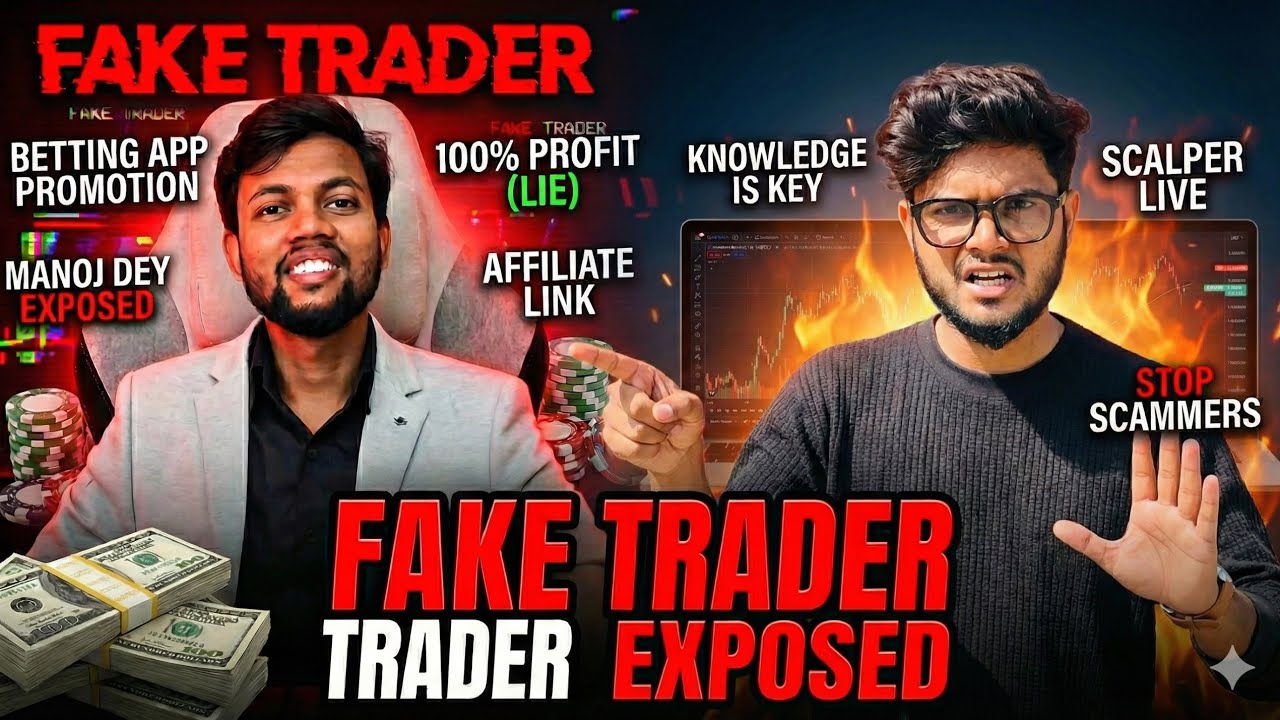 YouTuber Turned Fake Trader EXPOSED! 🤡 | Reality of Instagram Traders | Manoj Dey