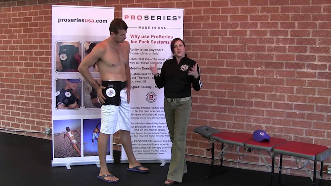ProSeries Volleyball Hip Ice Wrap and Ice Pack