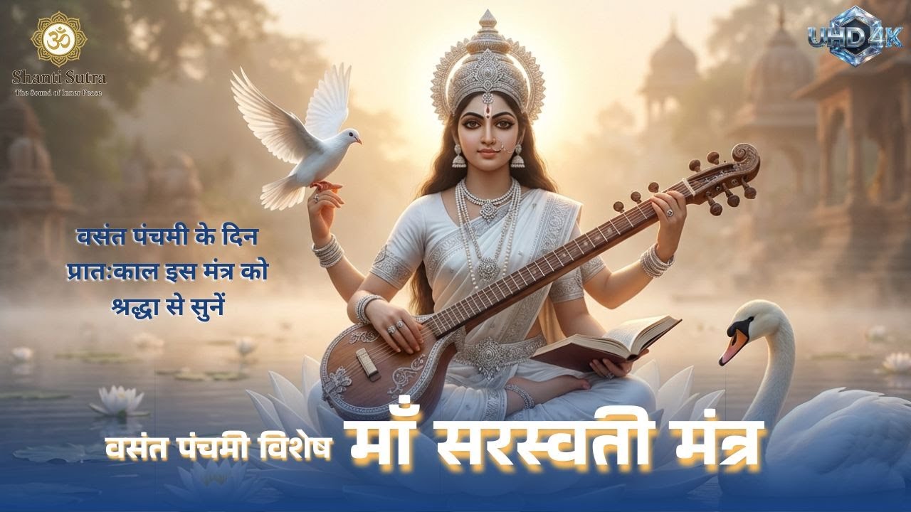वसंत पंचमी विशेष | माँ सरस्वती मंत्र | Vasant Panchami Special | Maa Saraswati Mantra 🌼