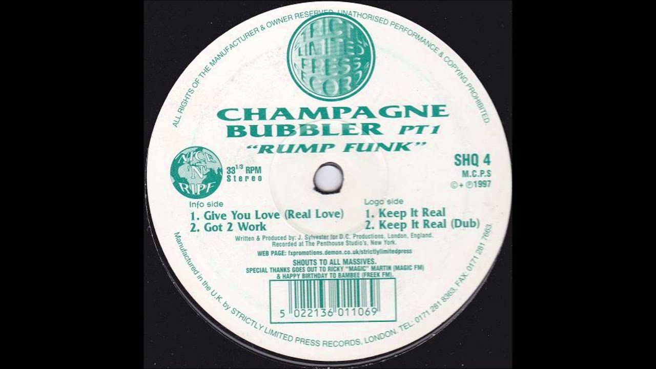 Champagne Bubbler - Give You (Real Love)