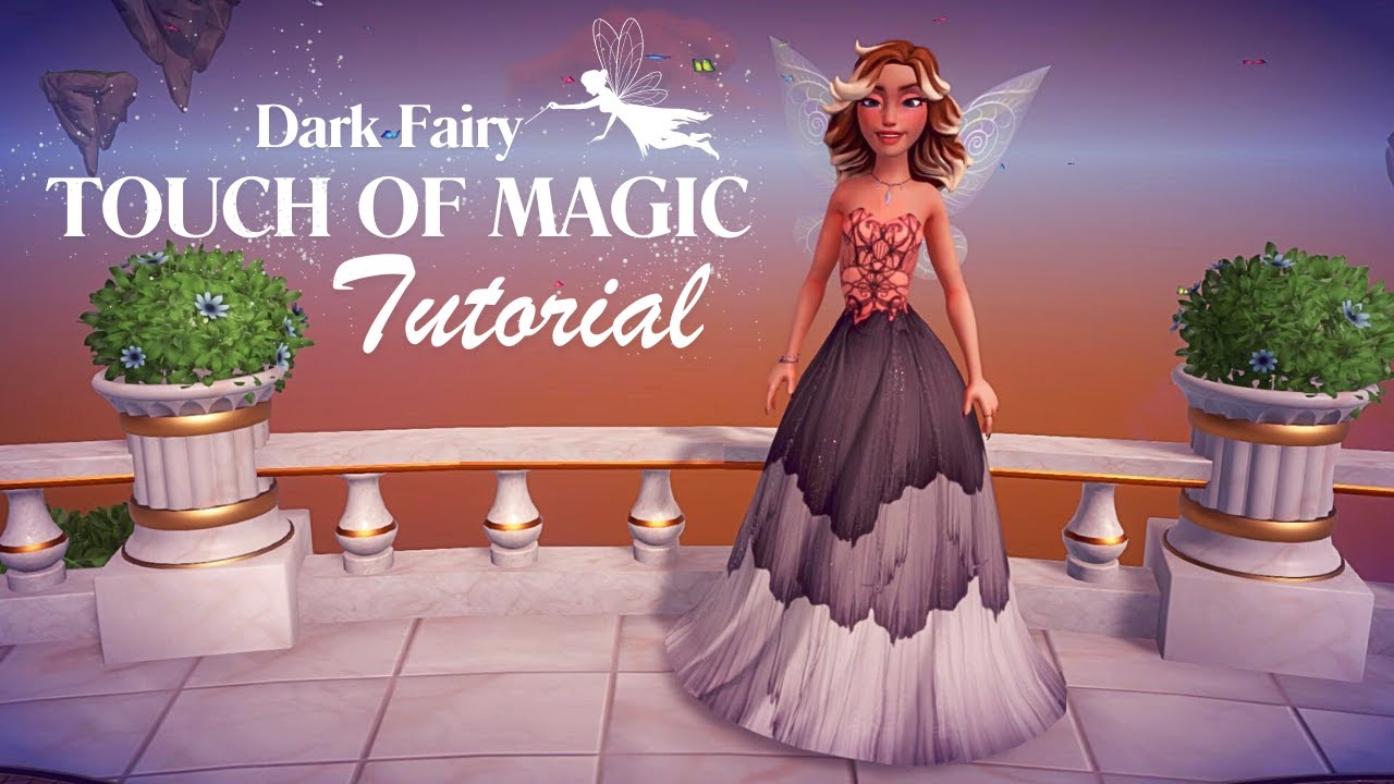 Dark Fairy Dress 🧚 Touch of Magic Tutorial! (Disney Dreamlight Valley)