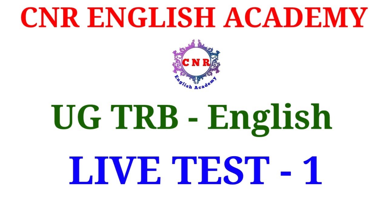 UG TRB English | LIVE TEST 1 | Age of Chaucer